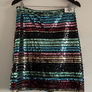 Anthropologie Sequin Mini Skirt, Size 6, with tags